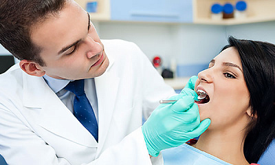 Закрытый кюретаж в области зуба